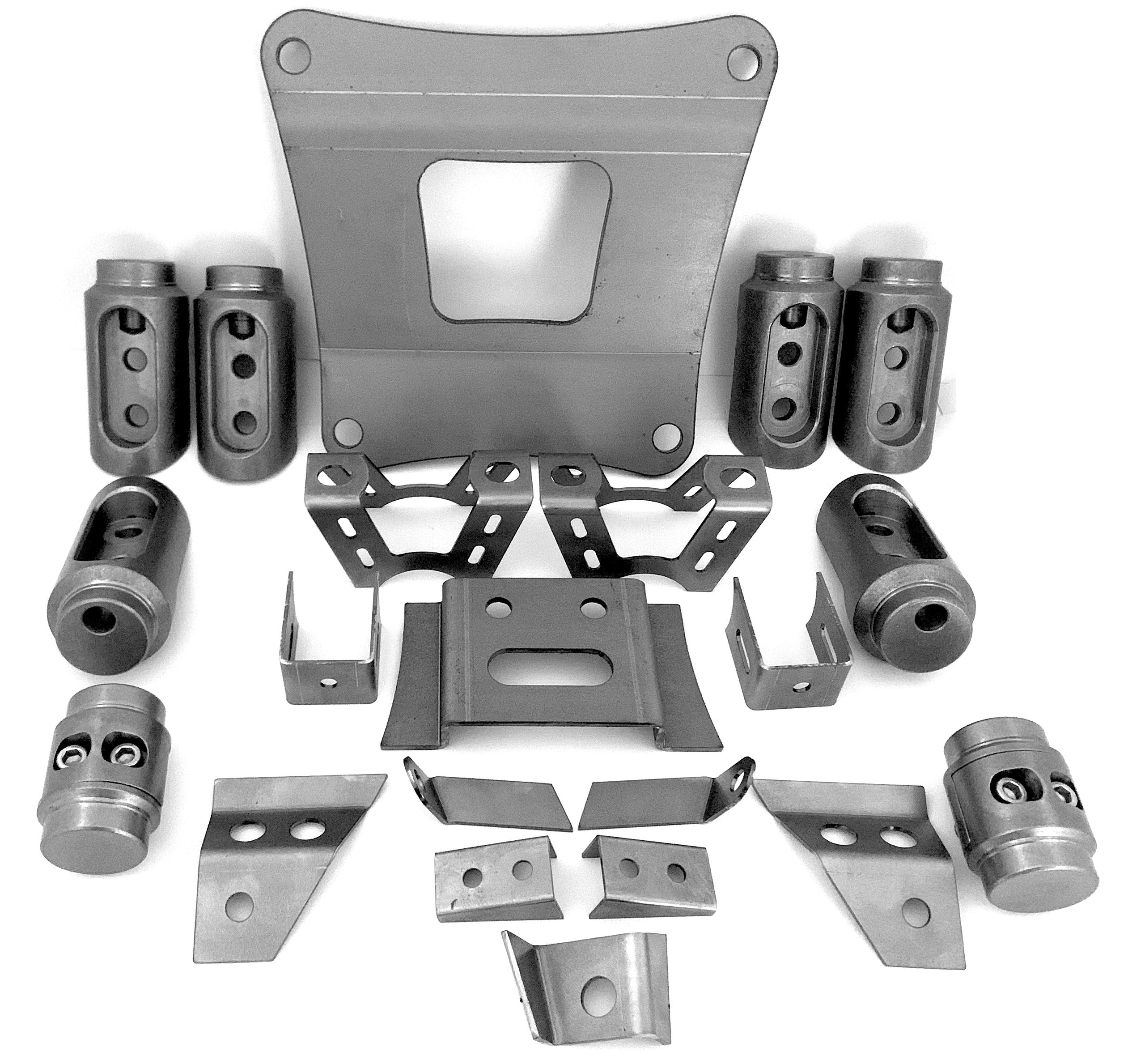 Honda Talon Bungs 4 Seat Roll Cage Connectors Adapters 1 3/4" or 2" Builders Choice