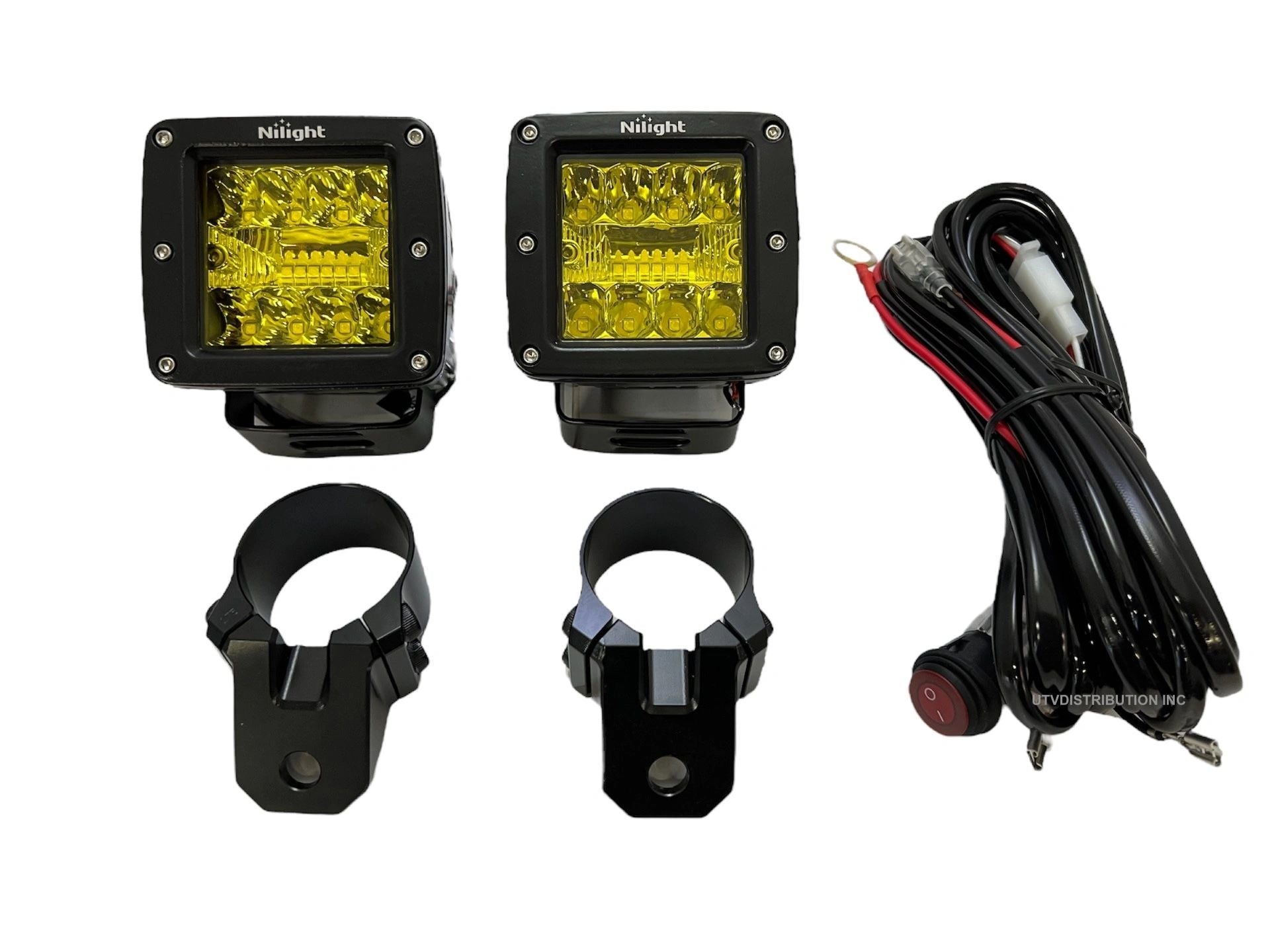 LED Lights With Mounts Fits Can Am / Polaris / Kawasaki / Yamaha