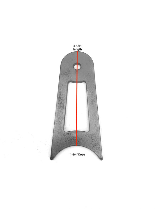 LED Light Bars Tabs Mount 1.5" /1.75" Radius 1/4" Hole-Pair/ 2pcs