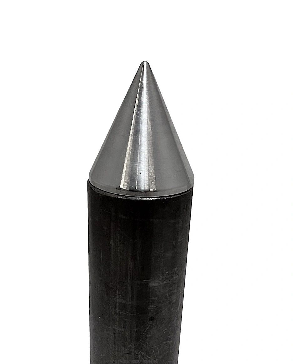 Machined Aluminum Press Fit Spiked Tube Caps- 1-3/4"