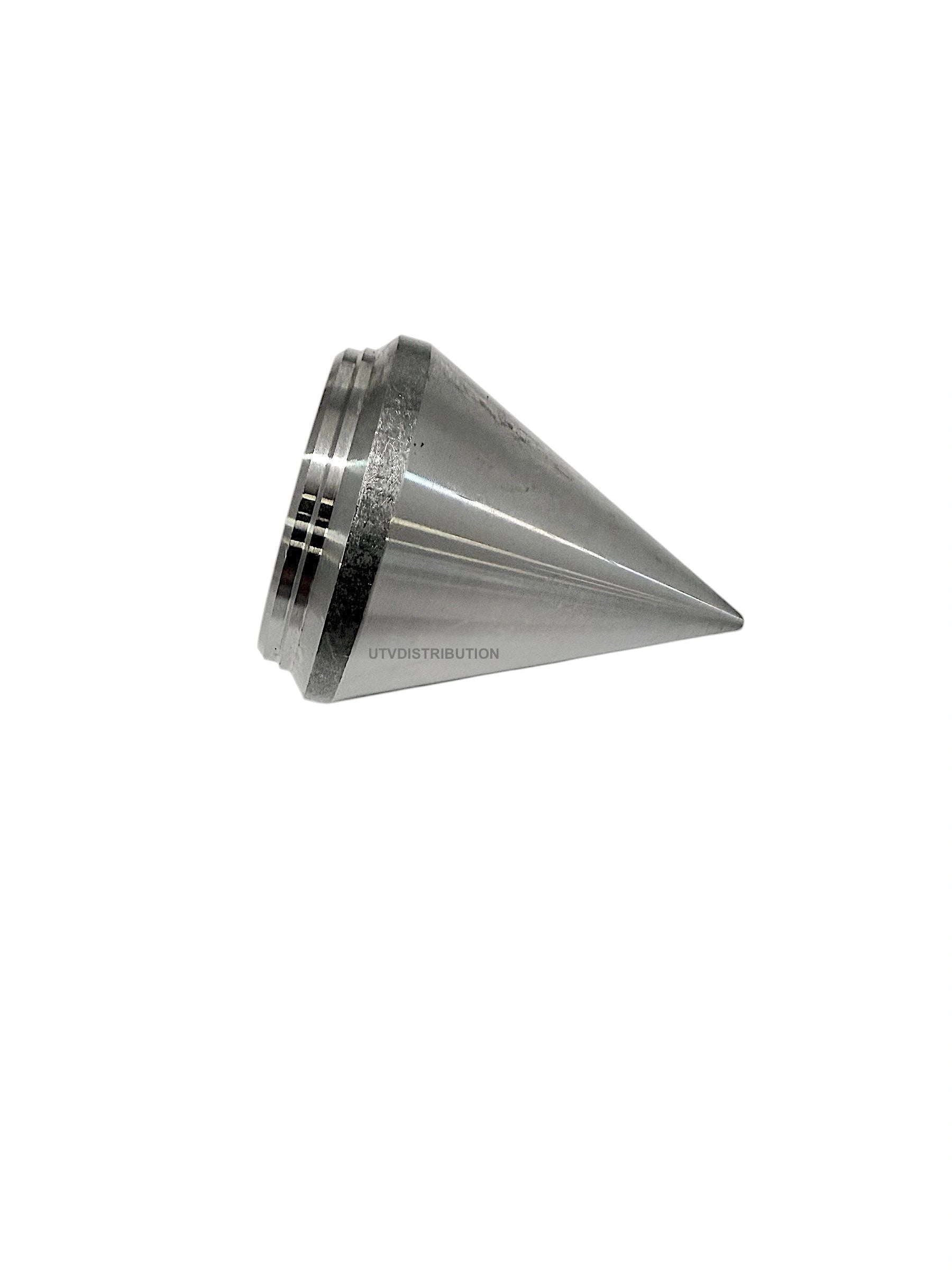 Medium Machined Solid Steel Tube Caps-Weld Caps -Spiked Style 1-3/4"