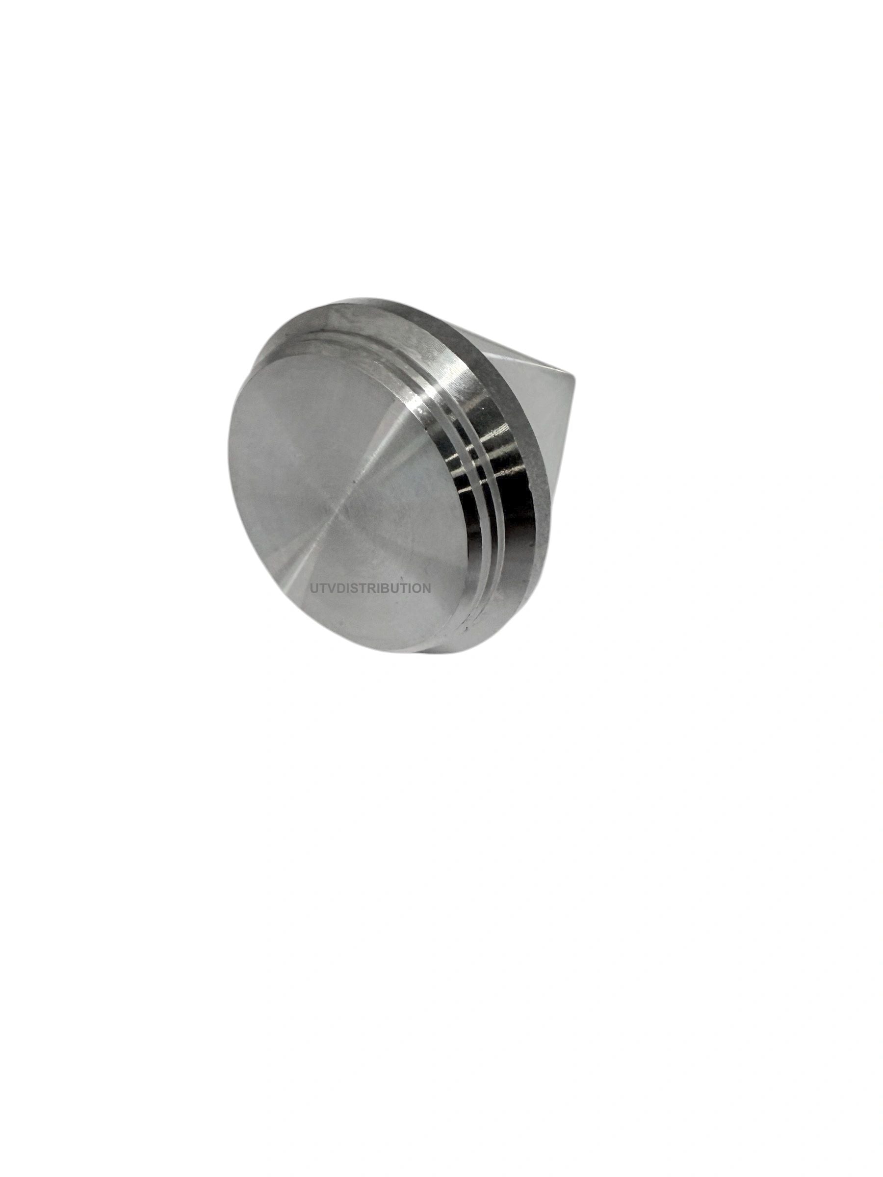 Medium Machined Solid Steel Tube Caps-Weld Caps -Spiked Style 1-3/4"