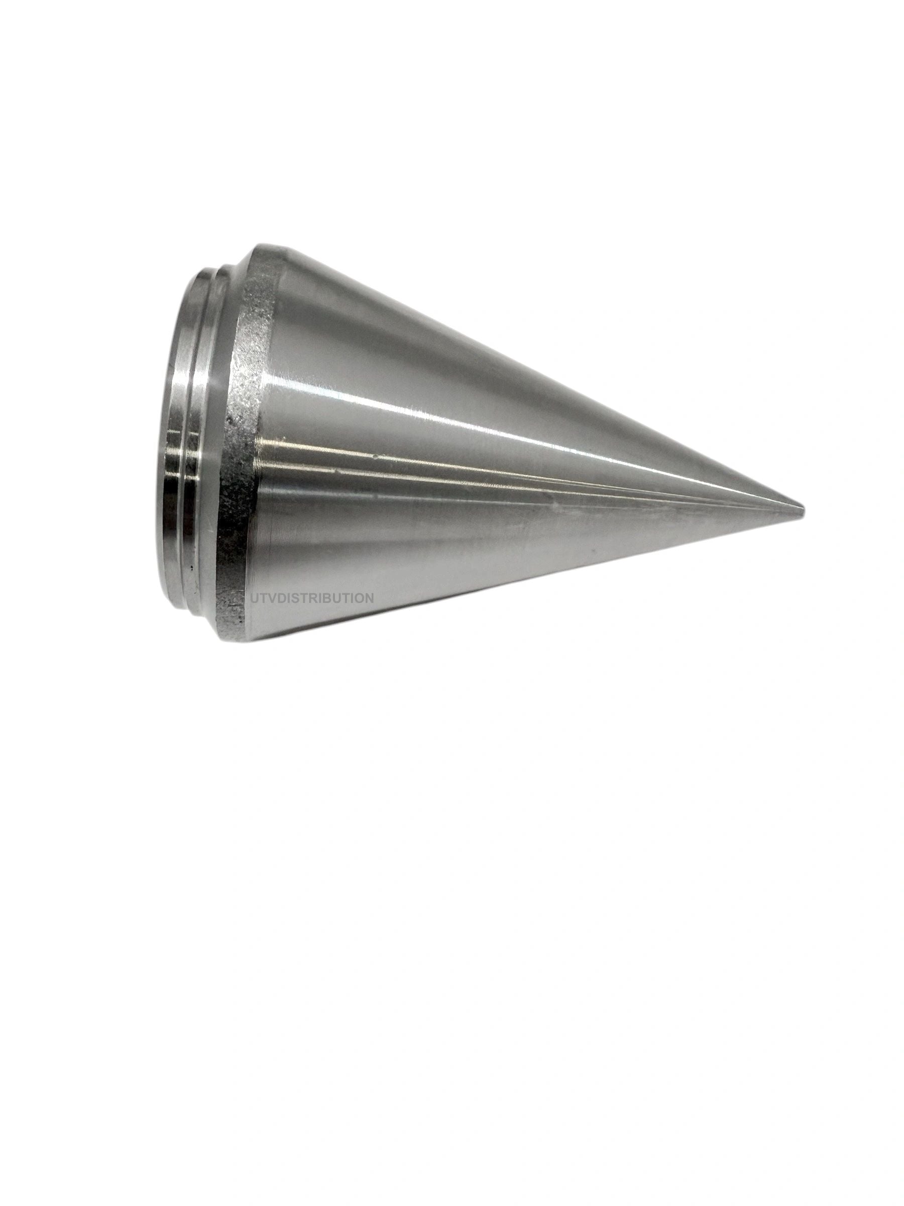 Medium Machined Solid Steel Tube Caps-Weld Caps -Spiked Style 1-3/4"