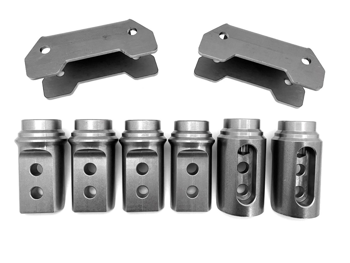 Polaris RZR Pro HD Cage Connectors / Adapters -4 seat kit-Fits 2" & 1-3/4" Tubing