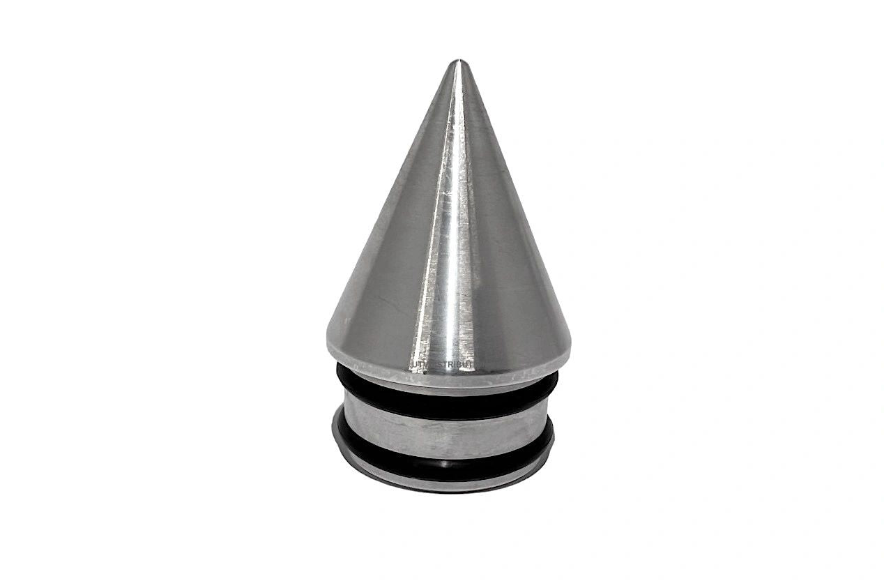Machined Aluminum Press Fit Spiked Tube Caps- 1-3/4"