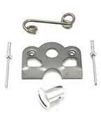 7/16" Aluminum Dome Slotted Drive Dzus Button Quarter Turn / Springs / Tab Plates -Kits