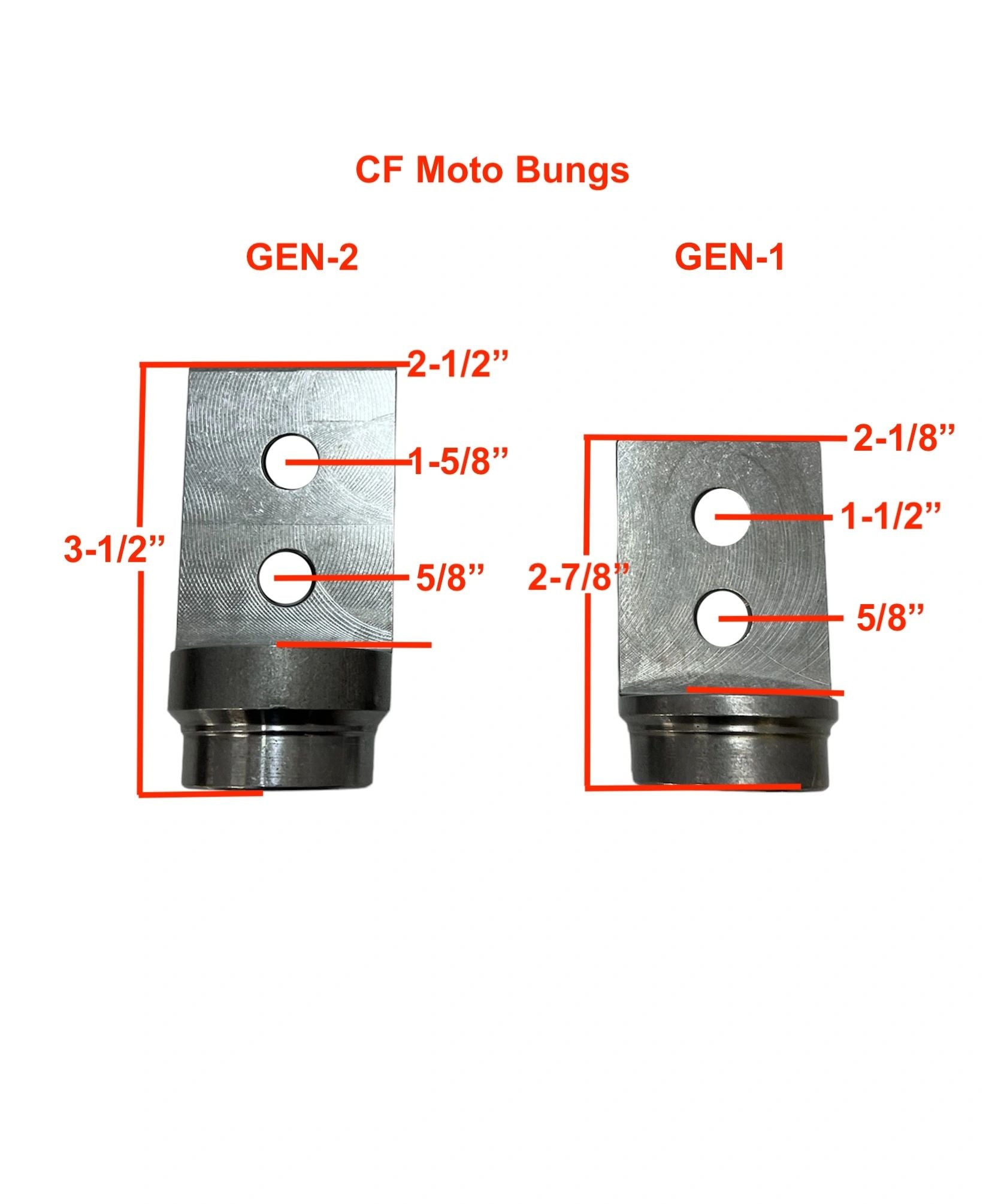 CF Moto Roll Cage Bungs Connectors Adapters