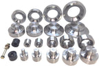10 Piece Dimple Die Set 1/2" 3/4" 1" 1 1/4" 1 1/2" 1 3/4" 2" 2 1/2" 3" Dzus Die