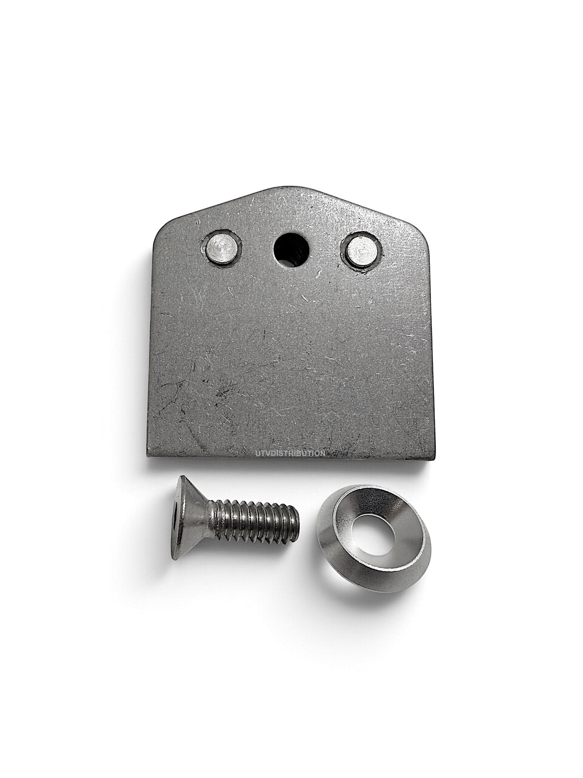 Flat Steel Tabs-Weld Tabs 1/4-20 Threaded With Aluminum Ring And Bolt