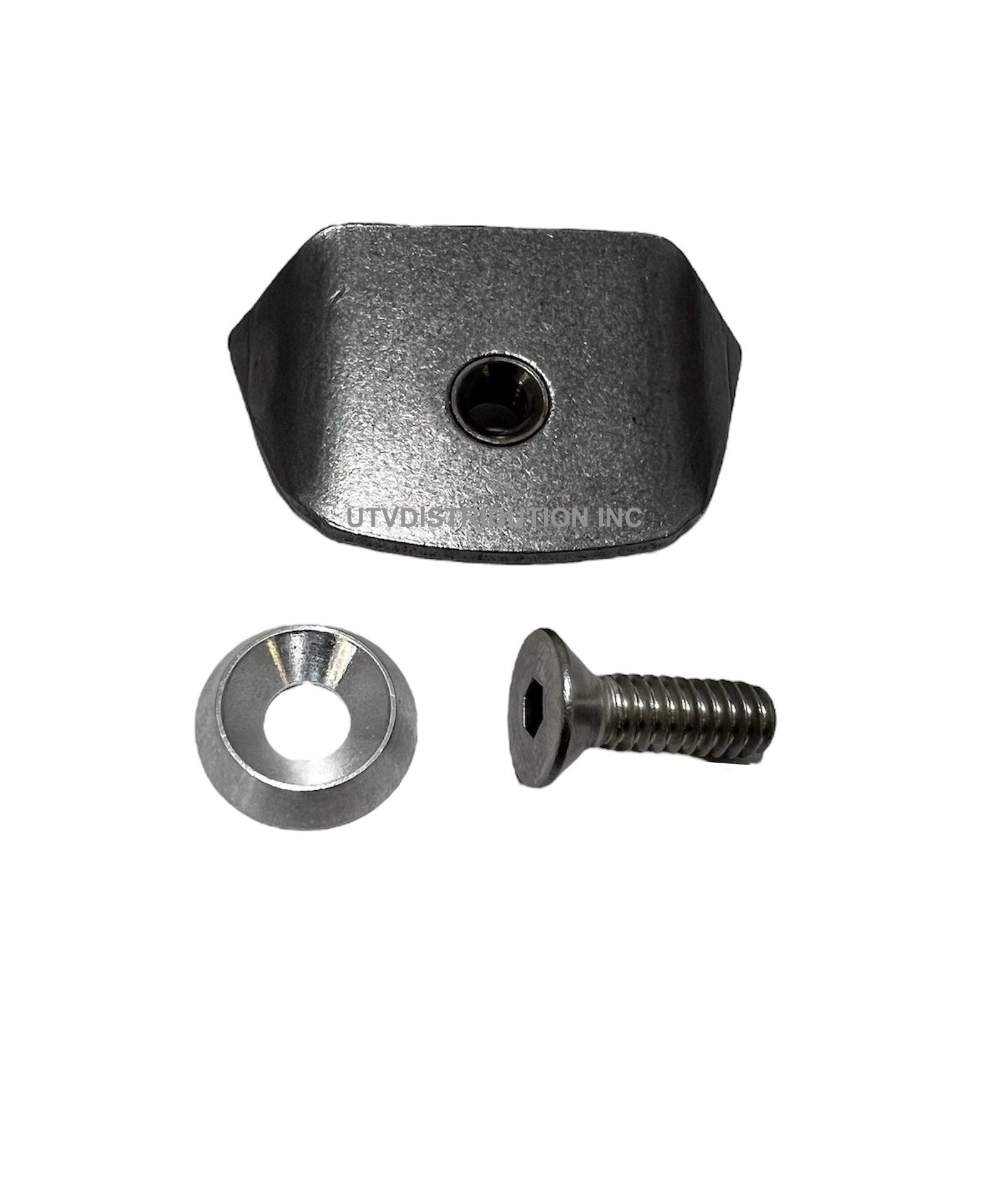 Trick Tabs-Weld Tabs 1/4-20 Threaded With Aluminum Ring And Bolt