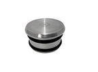 Machined Aluminum Press Fit Flat Tube Caps For 1-1/2" or 1-3/4" Tube