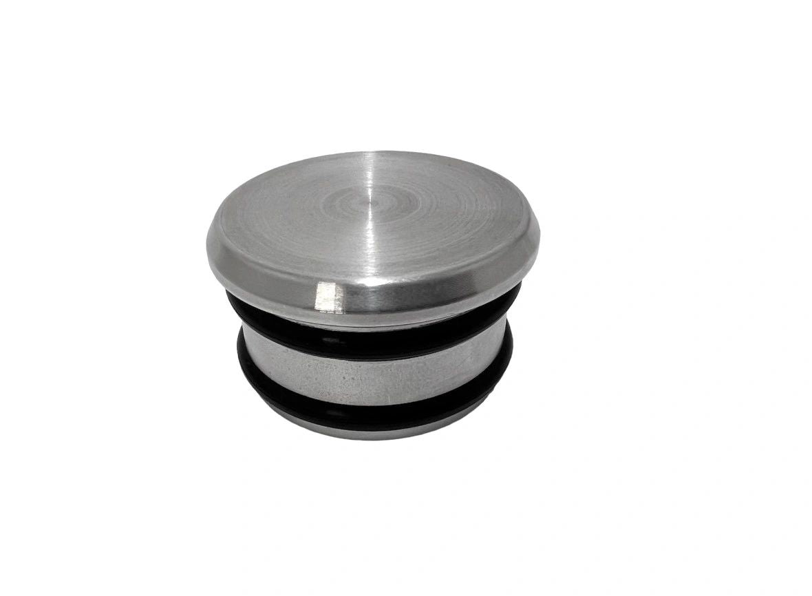 Machined Aluminum Press Fit Flat Tube Caps For 1-1/2" or 1-3/4" Tube