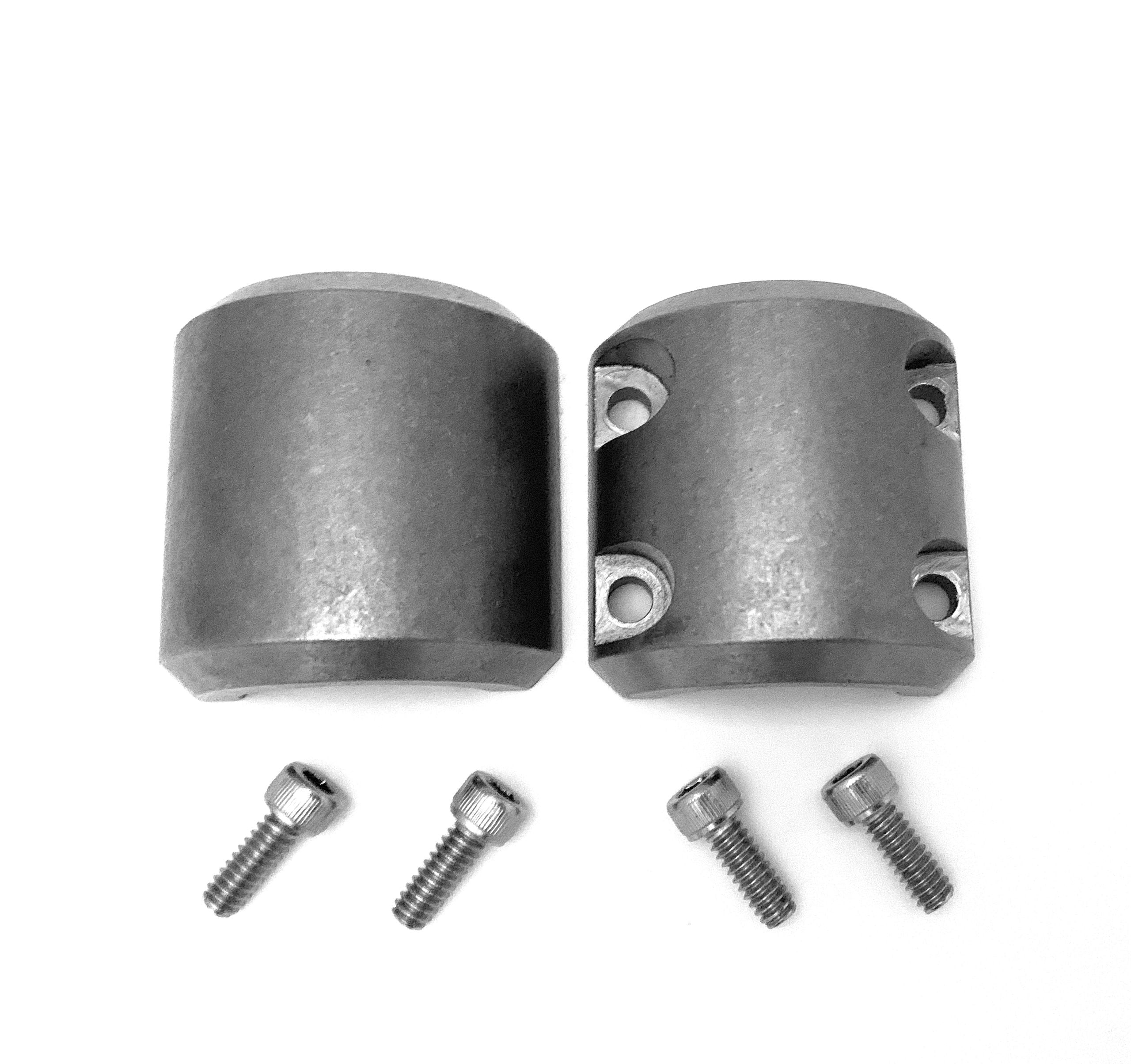 Steel bolt on tube clamps 1.00" 1 inch universal roll cage mounts 40 Clamps