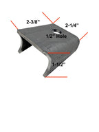 Large HD Whip Tabs-Whip Tabs with 1/2" Hole 3/16" Thick