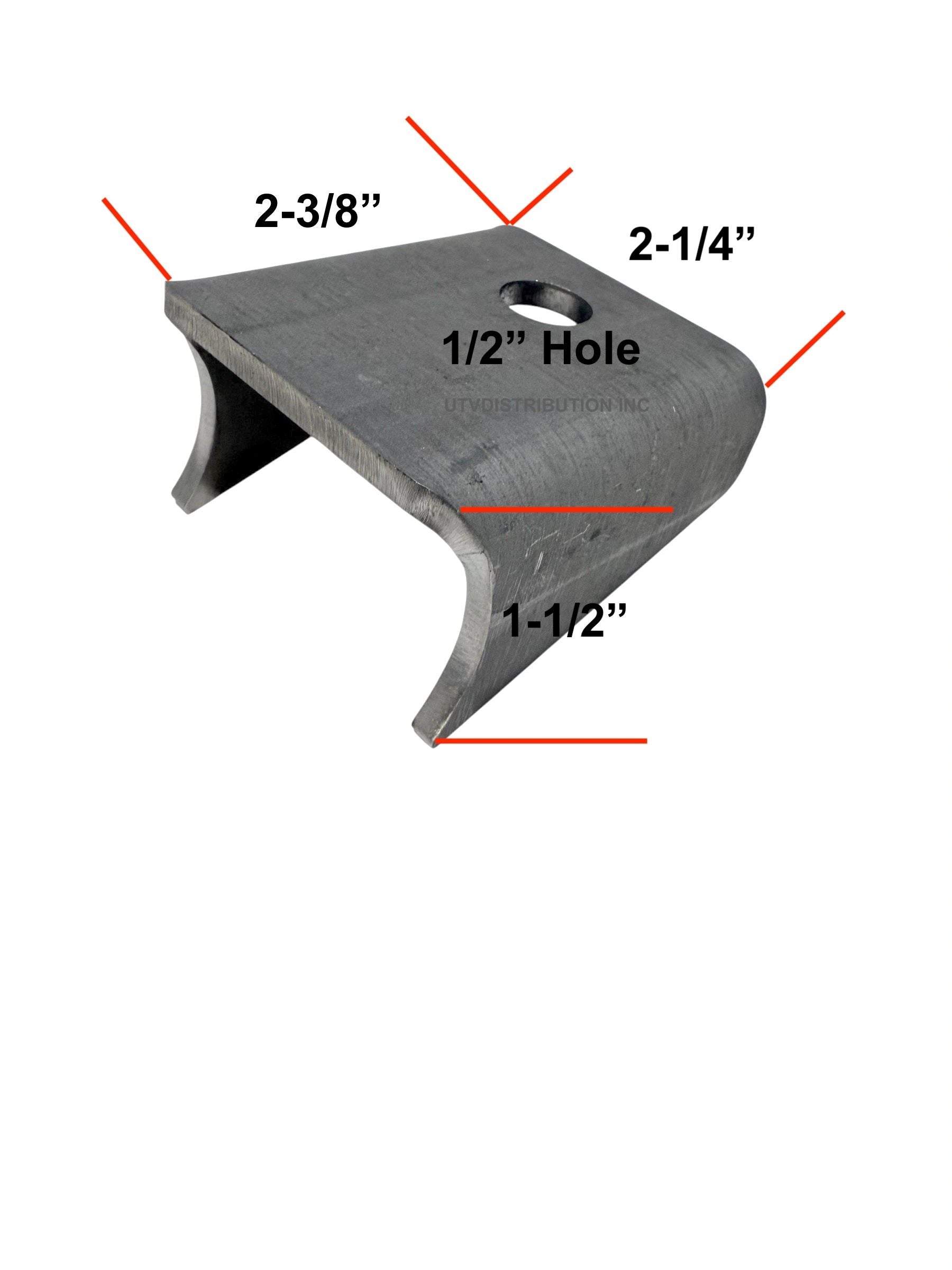 Large HD Whip Tabs-Whip Tabs with 1/2" Hole 3/16" Thick